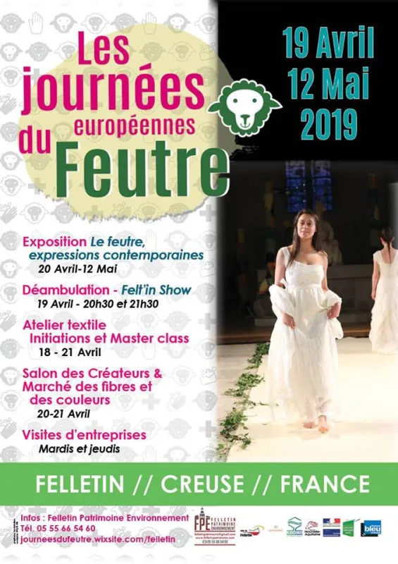 20 &amp; 21 avril 2019, Journées européennes du feutre (23) Visuel